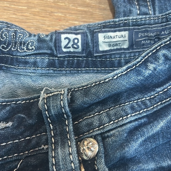 Miss Me sequin boot cut jeans size 28 34 inseam - Picture 4 of 16